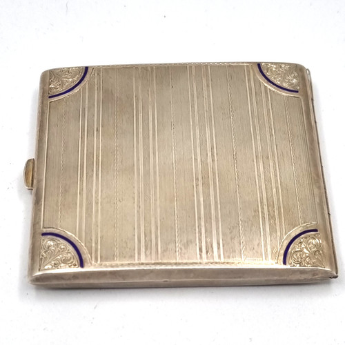 900er silber blaue emaille - silber,