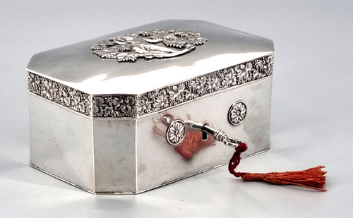 Biedermeier zuckerdose lot - biedermeier,