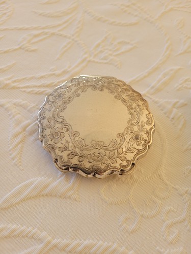 Puderdose 835er silber - 835er,