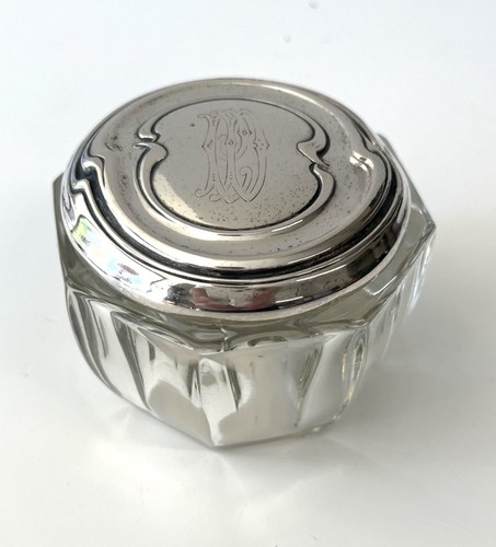 Kristall dose mit silber - kristall,