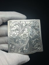 800 Silber Dose mit Spiegel