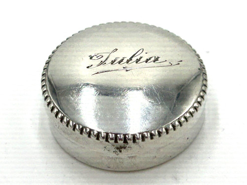 Tolle pillendose echt - echt, silber