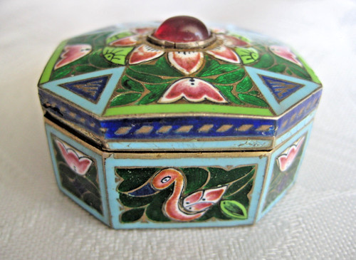 Antike indien silber dose - indien,