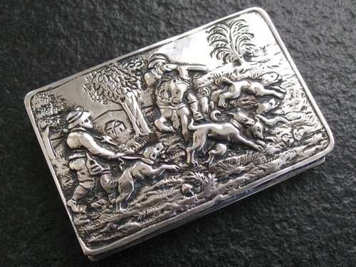 Schnupftabakdose silber 800 - schnupftabakdose,