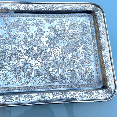 Tablett 900 silber mit - 900,