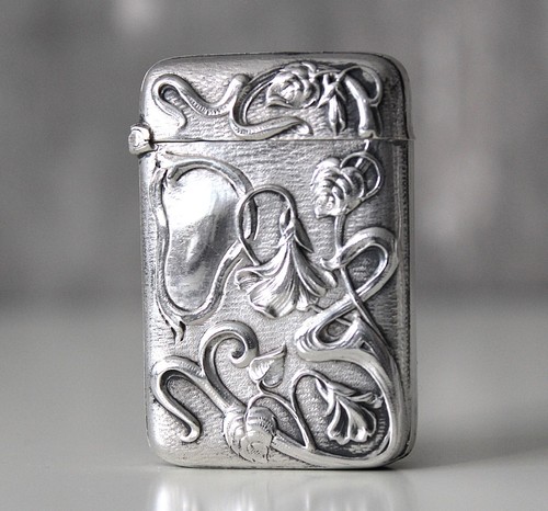Jugendstil streichholzetui - jugendstil,