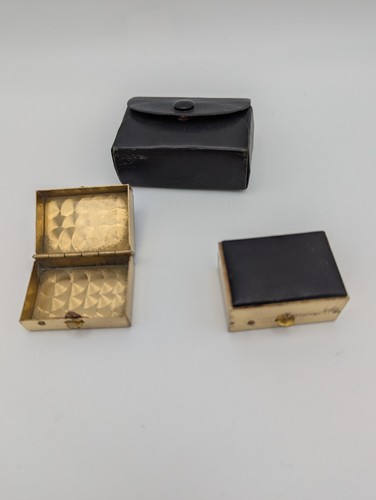 Vintage messing pillendose - messing,