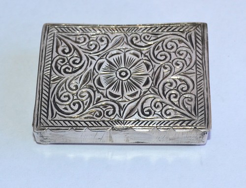 Antik pillen dose - antik, silber