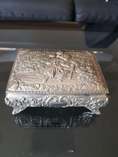 ANTIKE SCHATULLE silberfarben