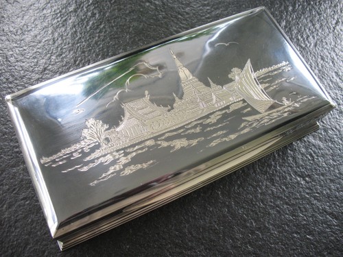 Zigarettendose silber 925 - 925, siam