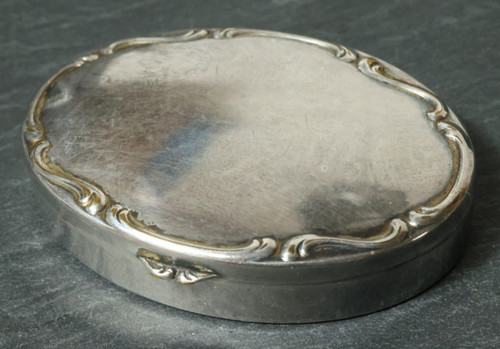 Alte silberne dose - silberne,