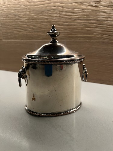 Elegante versilberte dose - elegante,
