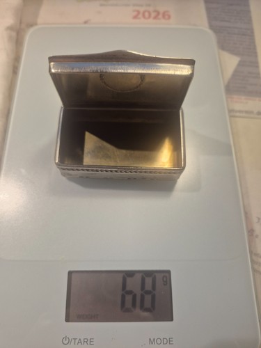 Tabakdosen silber stück - tabakdosen/silber,