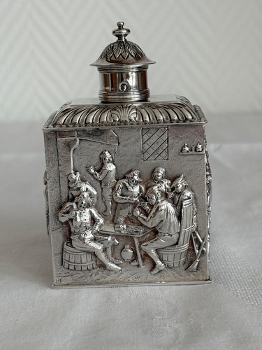 Teedose niederlande silber - teedose,