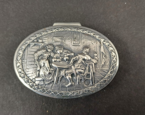Pillendose 833er silber aus - pillendose,