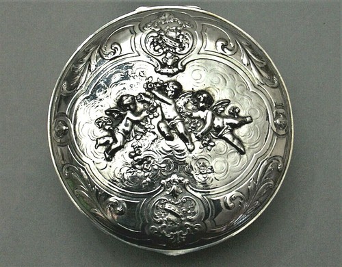 Bonboniere deckeldose silber - bonboniere,