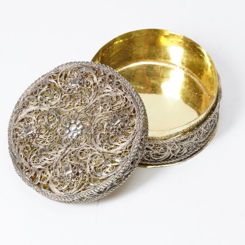 Barock filigran silberdose - barock,