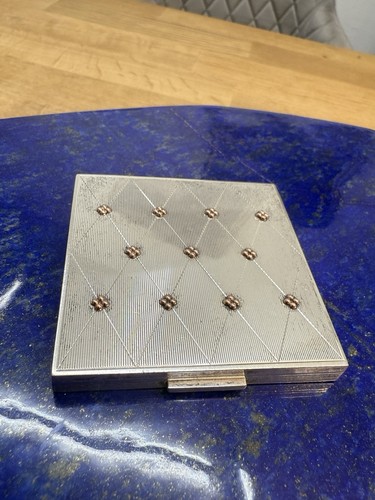 Antike puderdose 925 silber - antike,