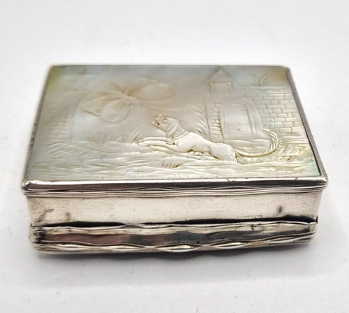 925er silber dose paris - silber,